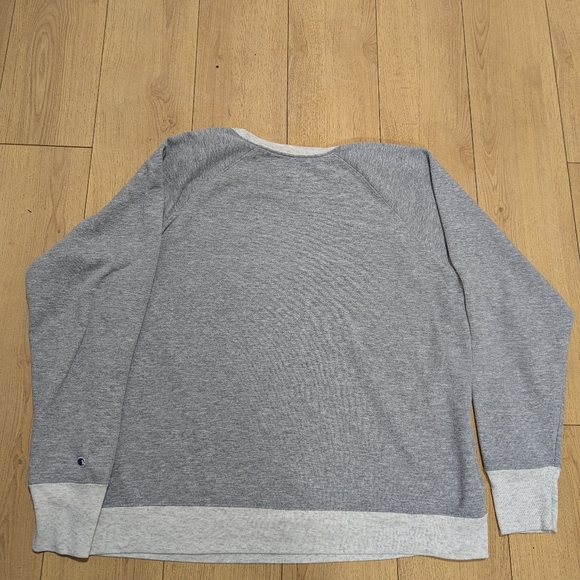 Champion Authentic Athletic Wear Adult Small Pullover Spellout Sweatshirt Gray - Picture 5 of 5
